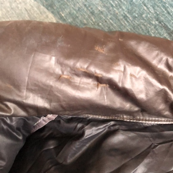 Andrew Marc Chocolate Duck Down Trench Coat Puffer Jacket - Picture 14 of 16